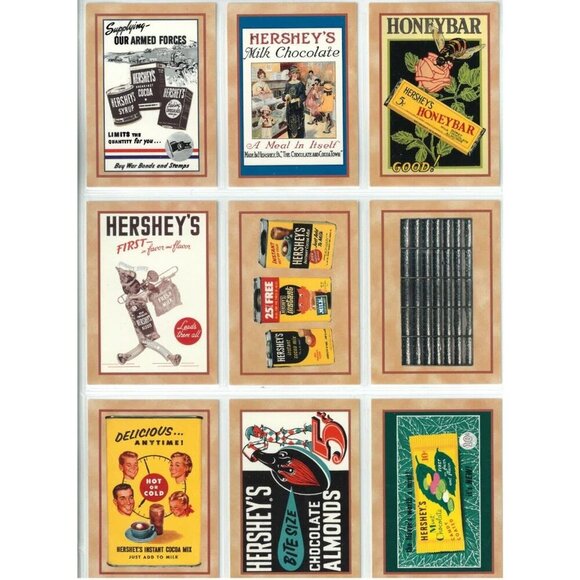 1995 - Hershey's Chocolate Base Card Set 100 Cards Dart Flipcards - Picture 9 of 13